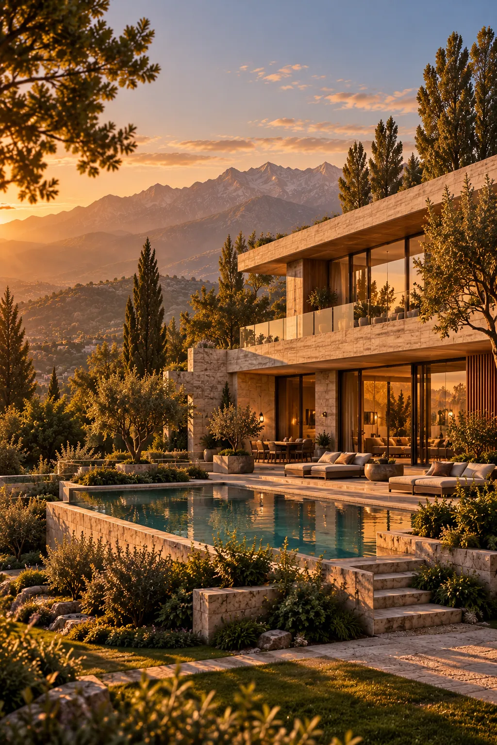 Paghman Villas, a stone villa with a pool